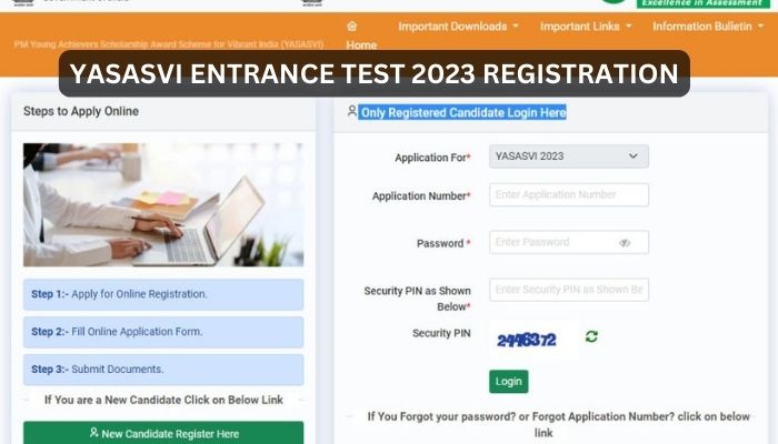 Yashasvi Entrance Exam 2023 Registration