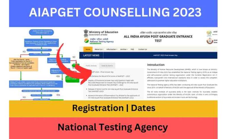 AIAPGET Counselling 2023, प्राधिकारी आयुष प्रवेश केंद्रीय परामर्श समिति Admission Process